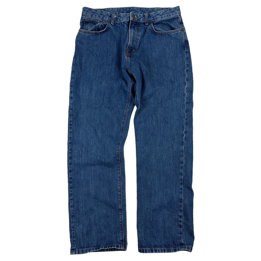 PATAGONIA Relaxed Fit Straight Denim Blue Jeans Organic Cotton Tag 35 (36x32.5)